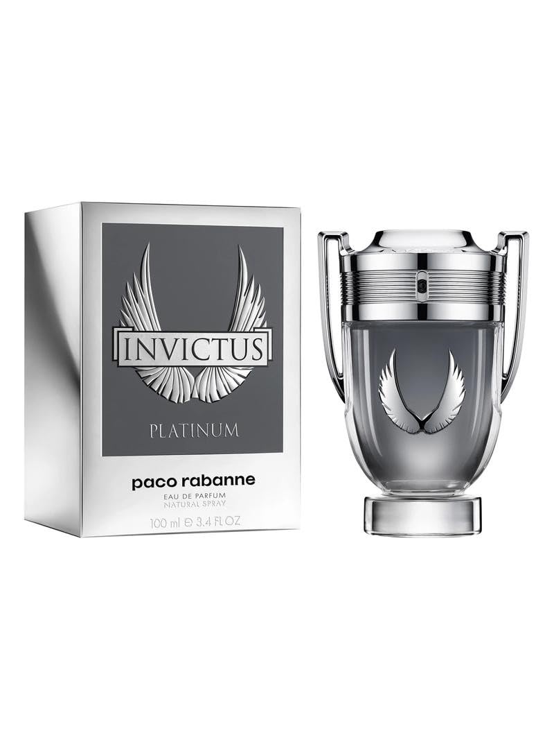 Paco Rabanne Invictus Platinum for Men 3.4 oz Eau de Parfum Spray