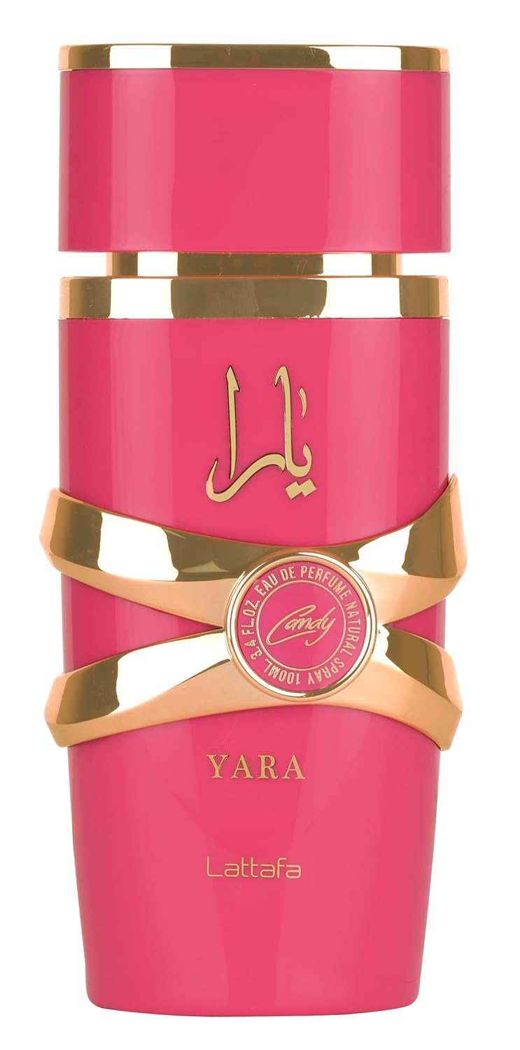 Lattafa Yara Candy for Women Eau de Parfum Spray, 3.4 Ounce / 100 ml