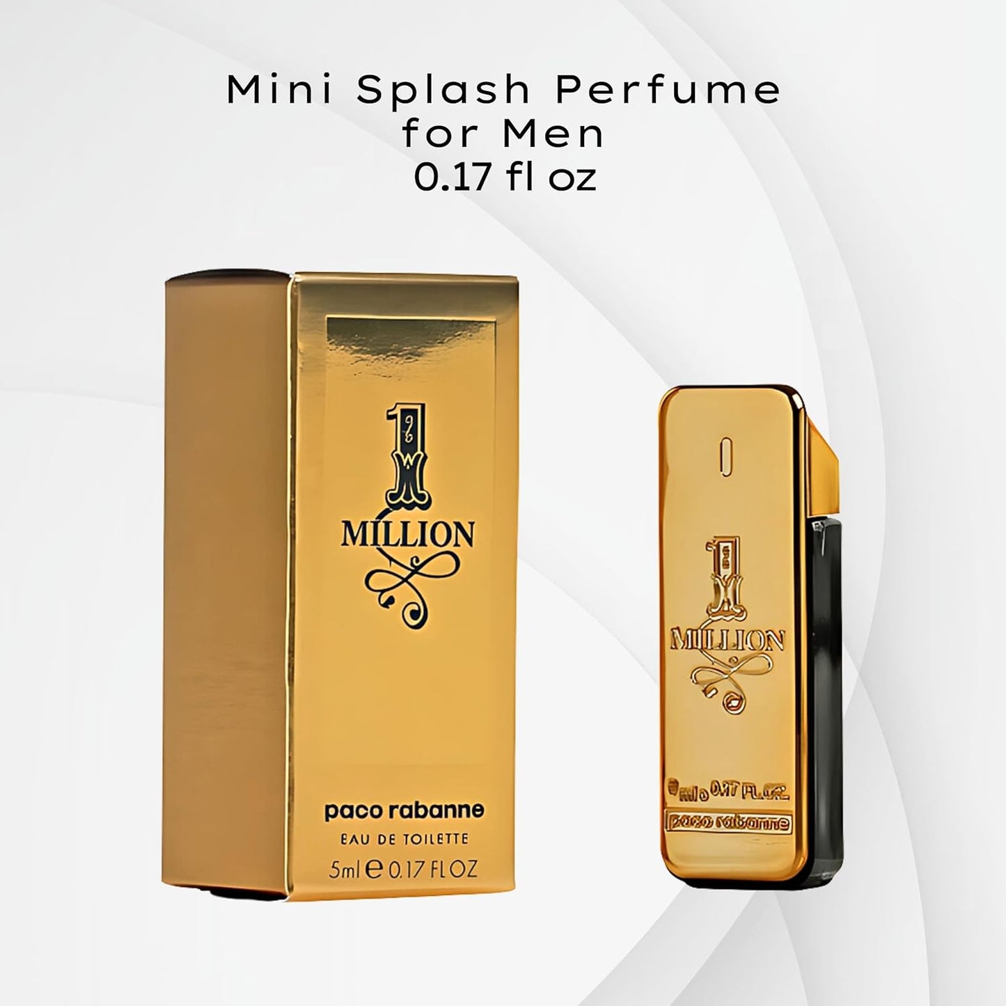 Paco Rabanne 1-Million Eau de Toilette Splash , 0.17 Fl Oz