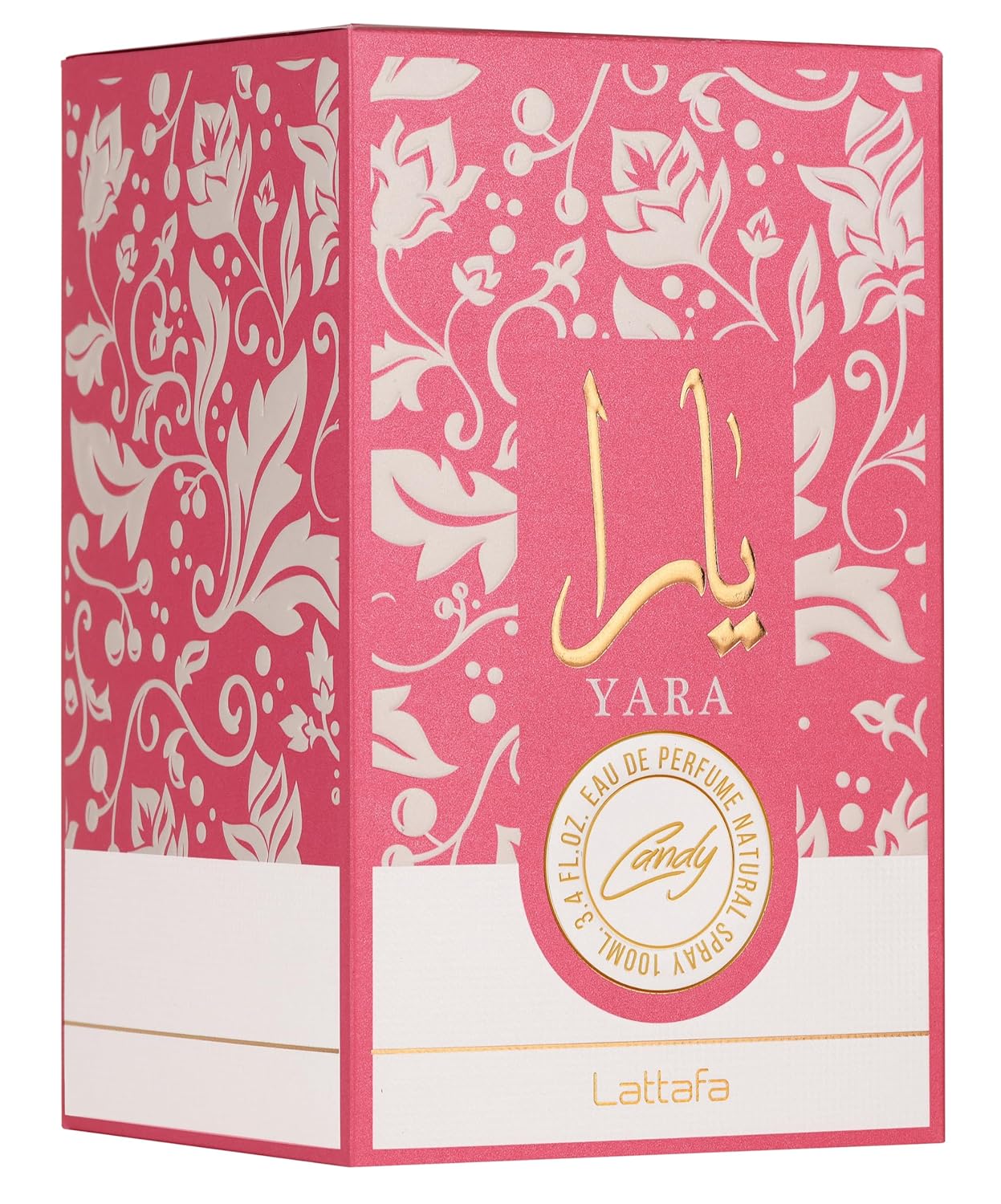 Lattafa Yara Candy for Women Eau de Parfum Spray, 3.4 Ounce / 100 ml