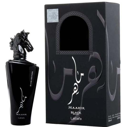 Maahir Black Lattafa 3.4 oz EDP Unisex