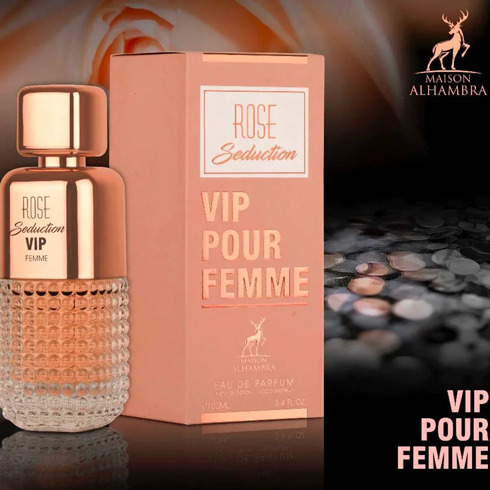 Maison Alhambra Rose Seduction VIP Pour Femme 3.4 oz. for women